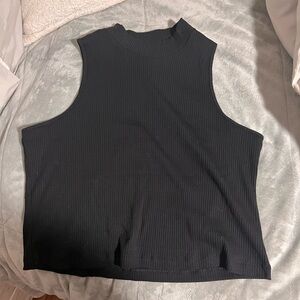 Old Navy Black Ribbed Muscle Tee